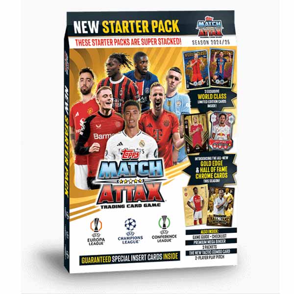 Fotbalové karty Topps Match Attax TCG 2024/25 UCC Starter Pack Fotbalové karty Topps Match Attax TCG 2024/25 UCC Starter Pack