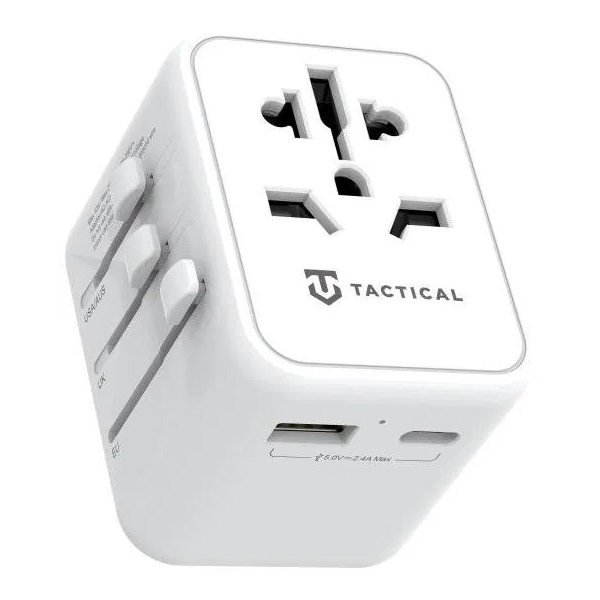 Tactical PTP cestovní nabíjecí adaptér, bílý