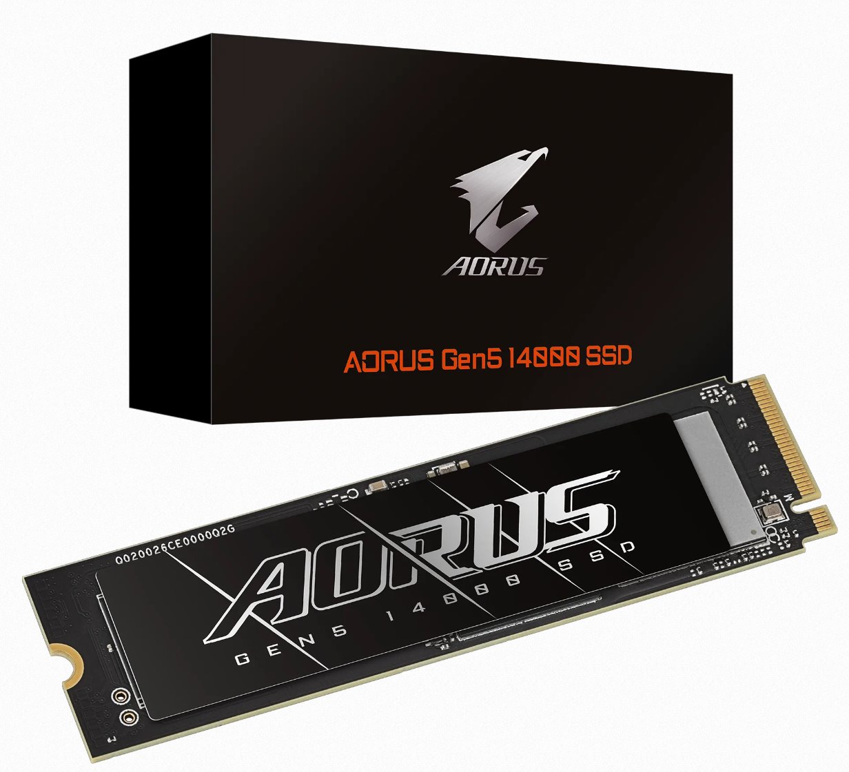 Gigabyte AORUS 12000 SSD 1TB M.2 NVMe Gen5, HeatSink 11700/9500 MBps Gigabyte AORUS 12000 SSD 1TB M.2 NVMe Gen5, HeatSink 11700/9500 MBps