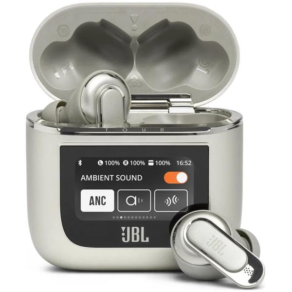 JBL Tour Pro 2 bezdrátové sluchátka, šampanské