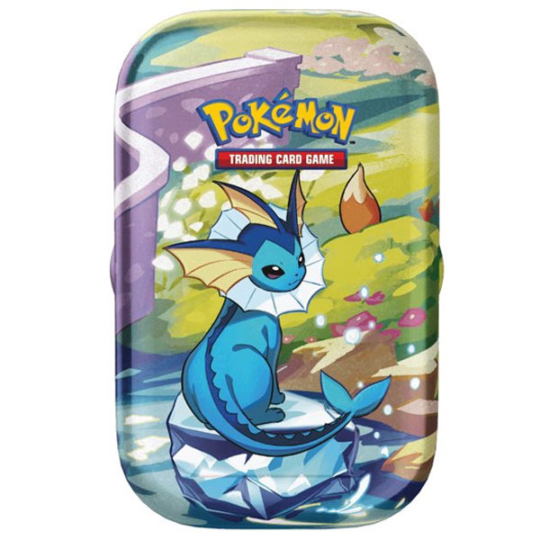 Kartová hra Pokémon TCG: Scarlet & Violet Prismatic Evolutions Mini Tin Vaporeon. (Pokémon) Kartová hra Pokémon TCG: Scarlet & Violet Prismatic Evolutions Mini Tin Vaporeon. (Pokémon)