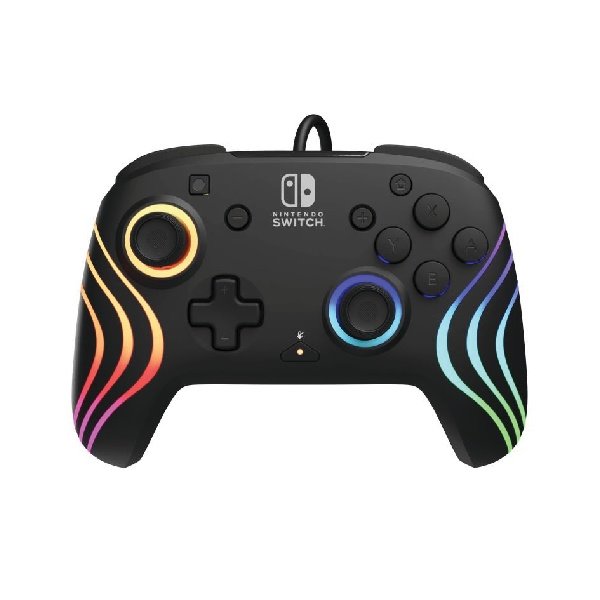 PDP Wired Controller Afterglow Wave for Nintendo Switch, black PDP Wired Controller Afterglow Wave for Nintendo Switch, black