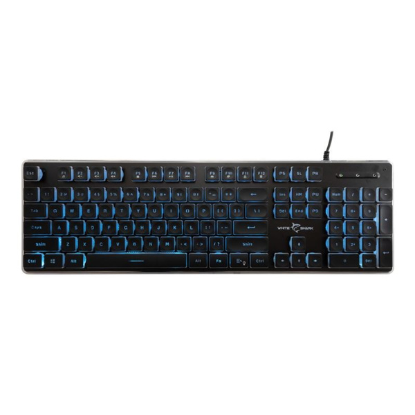White Shark Gaming membrane keyboard TACHI, US, black White Shark Gaming membrane keyboard TACHI, US, black
