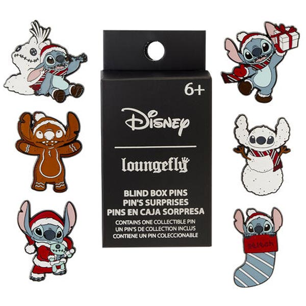 Loungefly Stitch Holiday Blind Box Enamel Pin assorted (Disney) Loungefly Stitch Holiday Blind Box Enamel Pin assorted (Disney)