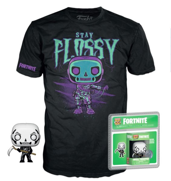 Funko Pocket Pop! & T-Shirt Fortnite Skull Trooper – velikost XL Funko Pocket Pop! & T-Shirt Fortnite Skull Trooper – velikost XL