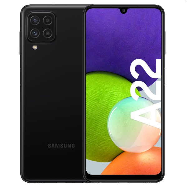 Samsung Galaxy A22, 4/128GB, černá, Třída C – použité, záruka 12 měsíců Samsung Galaxy A22, 4/128GB, černá, Třída C – použité, záruka 12 měsíců