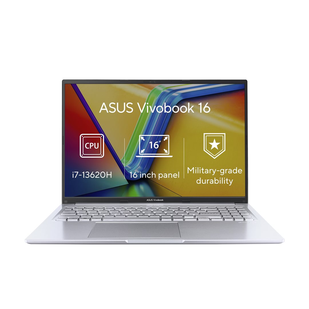 ASUS Vivobook 16/i7-13620H/32GB/1TB SSD/16"WUXGA/Intel UHD/Win11Home/Silver ASUS Vivobook 16/i7-13620H/32GB/1TB SSD/16"WUXGA/Intel UHD/Win11Home/Silver