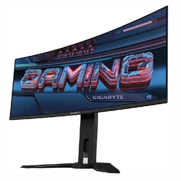 GIGABYTE LCD MO34WQC2 GAMING Monitor 34″ WQHD 3440×1440, OLED 1800R, 240 Hz, 2×HDMI, DP, USB-C PD, USB HUB, Speakers