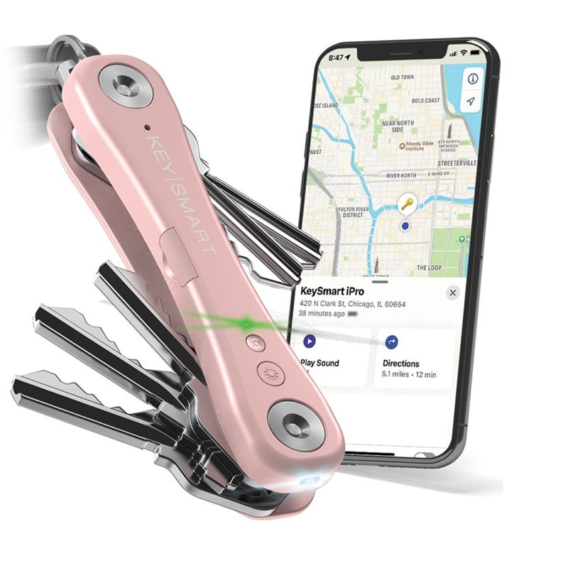 KeySmart iPro s Apple Find My - organizér kľúčov - ružový KeySmart iPro s Apple Find My - organizér kľúčov - ružový