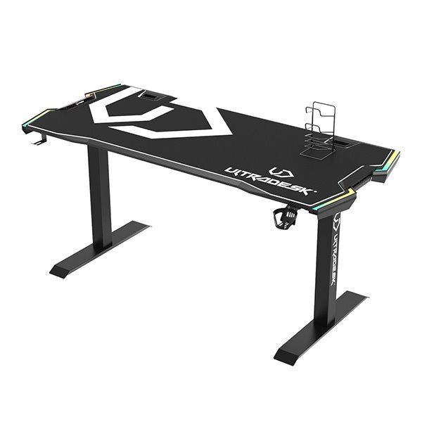 ULTRADESK herní stůl FORCE - bílý, 166x70 cm, 76.5 cm, s XXL podložkou pod myš, držák sluchátek aj nápojů, RGB ULTRADESK herní stůl FORCE - bílý, 166x70 cm, 76.5 cm, s XXL podložkou pod myš, držák sluchátek aj nápojů, RGB