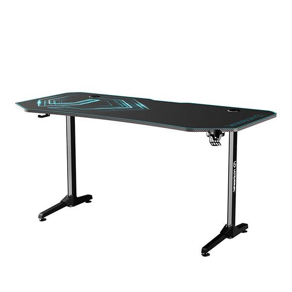 ULTRADESK herní stůl FRAG XXL BLUE, 160 x 75 cm, 75 cm, držák nápojů a sluchátek, stojan BEAM, s celoplošnou XXL podl ULTRADESK herní stůl FRAG XXL BLUE, 160 x 75 cm, 75 cm, držák nápojů a sluchátek, stojan BEAM, s celoplošnou XXL podl