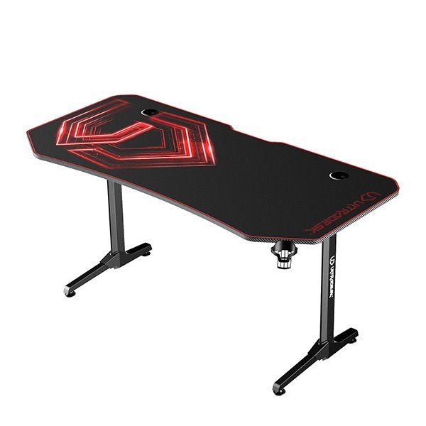 ULTRADESK herní stůl FRAG XXL RED, 160 x 75 cm, 75 cm, držák nápojů a sluchátek, stojan BEAM, s celoplošnou XXL podl. ULTRADESK herní stůl FRAG XXL RED, 160 x 75 cm, 75 cm, držák nápojů a sluchátek, stojan BEAM, s celoplošnou XXL podl.
