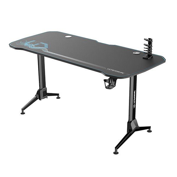 ULTRADESK herní stůl GRAND BLUE, 160x75 cm, 70-80 cm, 3 úrovne výšky, s XXL podložkou pod myš, držák sluchátek ULTRADESK herní stůl GRAND BLUE, 160x75 cm, 70-80 cm, 3 úrovne výšky, s XXL podložkou pod myš, držák sluchátek