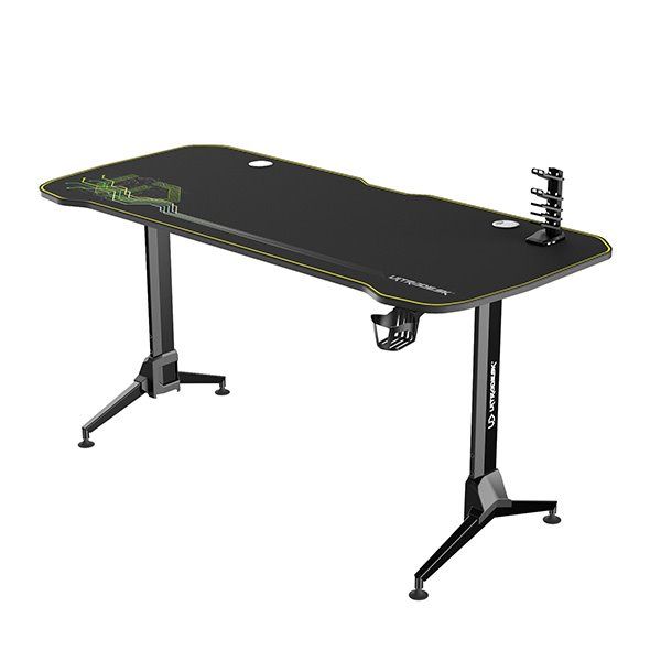 ULTRADESK herní stůl GRAND YELLOW-GREEN, 160x75 cm, 70-80 cm, 3 úrovne výšky, s XXL podložkou pod myš, držák sluchátek ULTRADESK herní stůl GRAND YELLOW-GREEN, 160x75 cm, 70-80 cm, 3 úrovne výšky, s XXL podložkou pod myš, držák sluchátek
