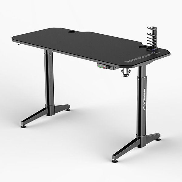 ULTRADESK herní stůl LEVEL BLACK, 140x66 cm, 72-124 cm, elektricky nastaviteľná výška, s XXL podložkou pod myš ULTRADESK herní stůl LEVEL BLACK, 140x66 cm, 72-124 cm, elektricky nastaviteľná výška, s XXL podložkou pod myš