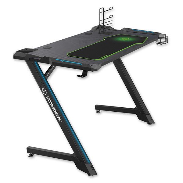 ULTRADESK herní stůl SPACE V2, 113x61.5 cm, 77.5 cm, podsvietený, s XL podložkou, držák sluchátek, nápojů ULTRADESK herní stůl SPACE V2, 113x61.5 cm, 77.5 cm, podsvietený, s XL podložkou, držák sluchátek, nápojů