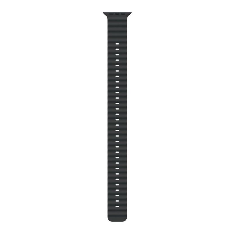 Apple Watch 49mm Black Ocean Band Extension - Natural Titanium Finish Apple Watch 49mm Black Ocean Band Extension - Natural Titanium Finish