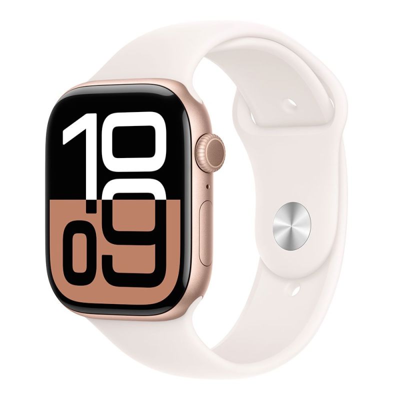 Apple Watch Series 10 GPS 46mm Rose Gold Aluminium Case with Light Blush Sport Band - M/L Apple Watch Series 10 GPS 46mm Rose Gold Aluminium Case with Light Blush Sport Band - M/L