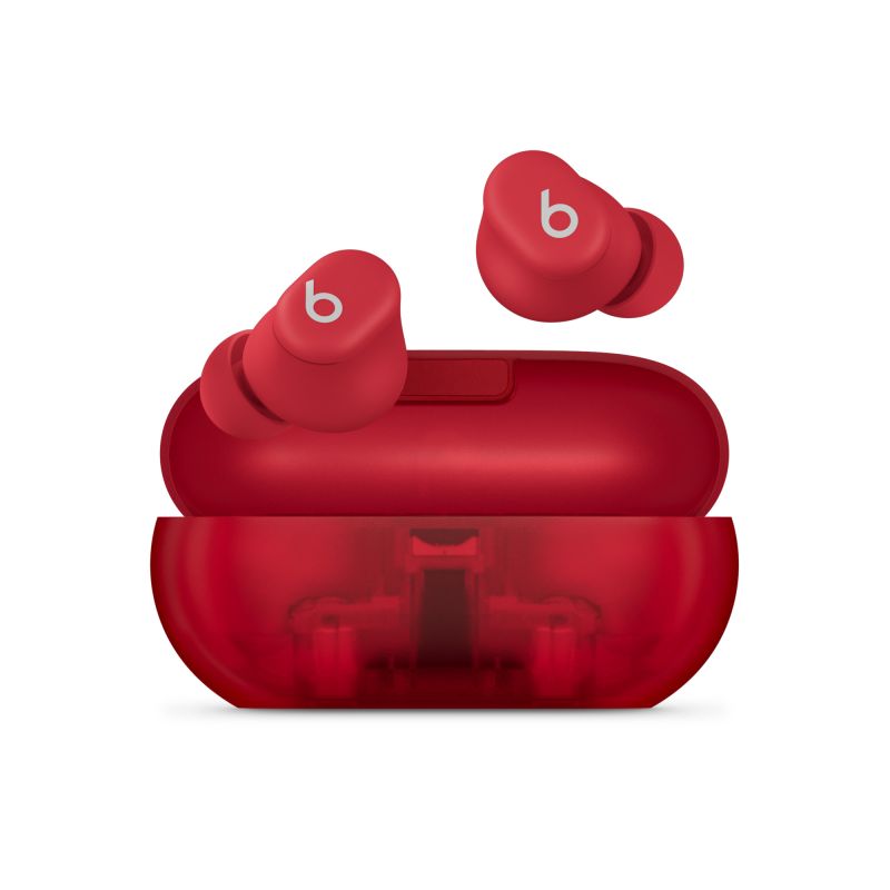 Apple Beats Solo Buds - True Wireless Earbuds - Transparent Red sluchátka Apple Beats Solo Buds - True Wireless Earbuds - Transparent Red sluchátka
