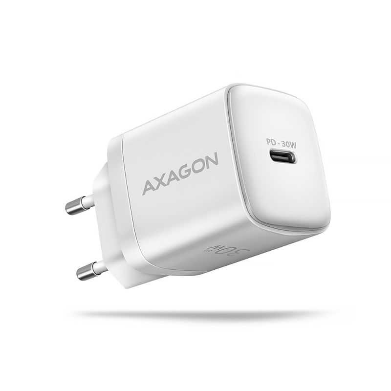 AXAGON ACU-PD30W, Sil nabíjačka do siete 30W, 1x port USB-C, PD3.0/PPS/QC4+/SFC/AFC/Apple, bílá AXAGON ACU-PD30W, Sil nabíjačka do siete 30W, 1x port USB-C, PD3.0/PPS/QC4+/SFC/AFC/Apple, bílá