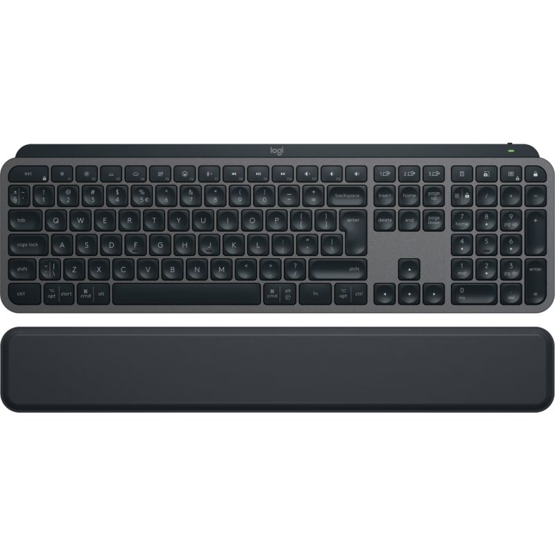 Logitech MX Keys S - bezdrátová podsvícená klávesnice + opierka dlane - US - grafitová Logitech MX Keys S - bezdrátová podsvícená klávesnice + opierka dlane - US - grafitová