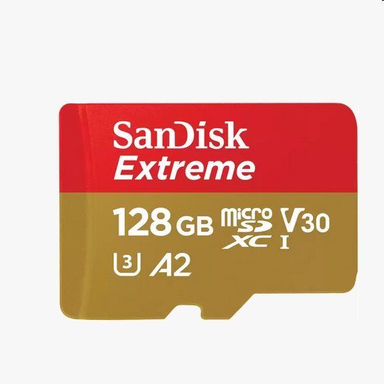 SanDisk Extreme 128GB microSD card for mobile gaming SanDisk Extreme 128GB microSD card for mobile gaming