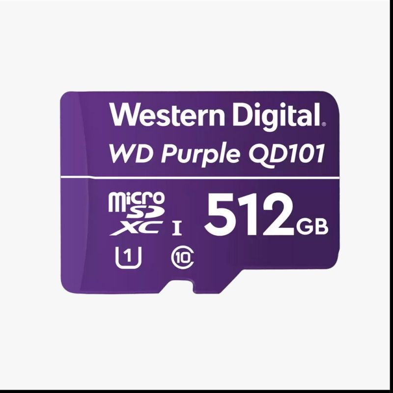 WD Purple SC QD101 512 GB Ultra Endurance microSDXC Card WD Purple SC QD101 512 GB Ultra Endurance microSDXC Card