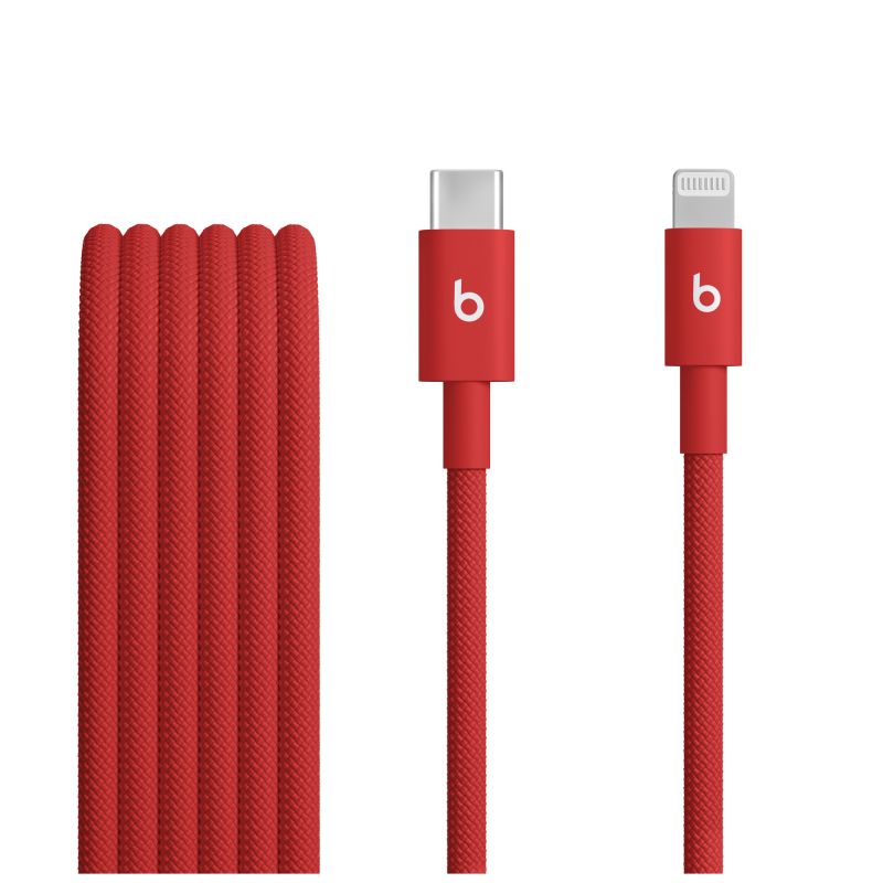 Apple Beats USB-C to Lightning Woven Cable (1.5 m) - Rapid Red Apple Beats USB-C to Lightning Woven Cable (1.5 m) - Rapid Red