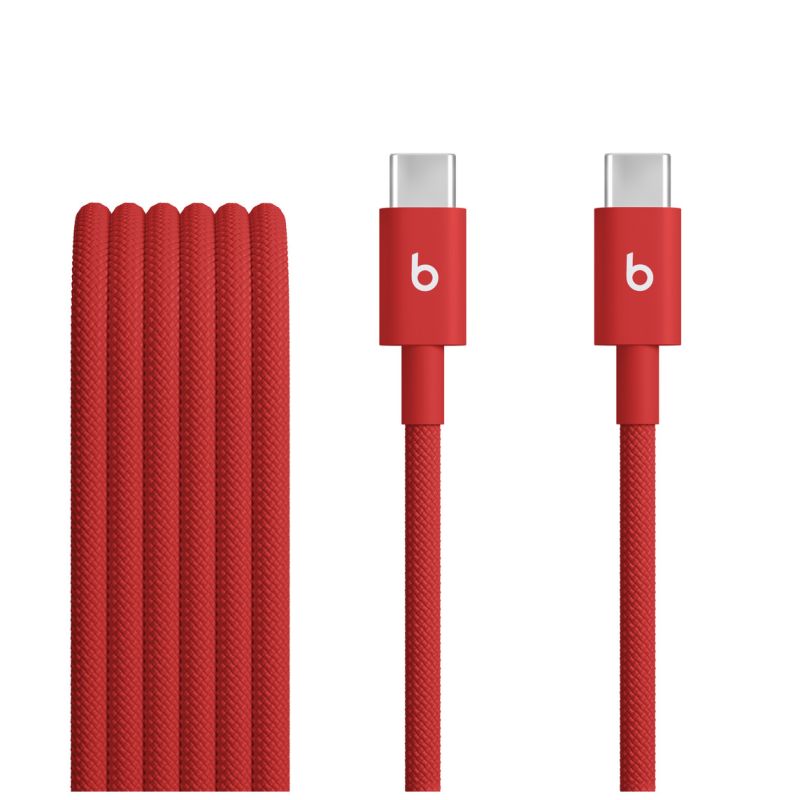 Apple Beats USB-C to USB-C Woven Cable (1.5 m) - Rapid Red Apple Beats USB-C to USB-C Woven Cable (1.5 m) - Rapid Red