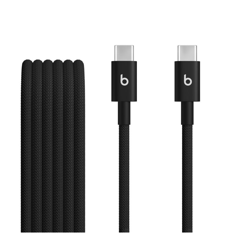 Apple Beats USB-C to USB-C Woven Cables (1.5 m) - Bolt Black (2-Pack) Apple Beats USB-C to USB-C Woven Cables (1.5 m) - Bolt Black (2-Pack)