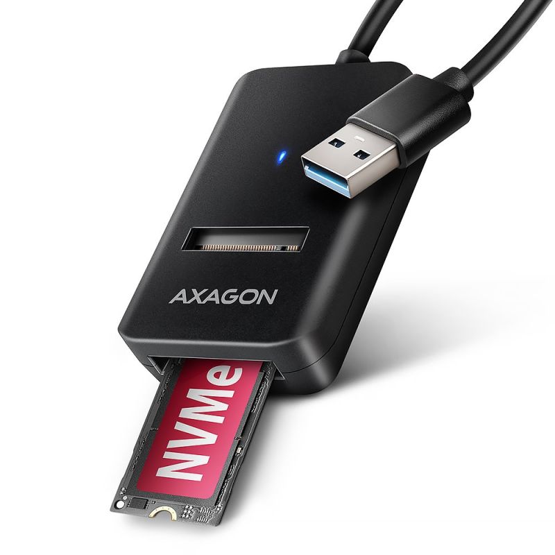 AXAGON ADM2-AM USB-A 10Gbps - M.2 NVMe & SATA SSD adaptér, kabel USB-A 10 cm AXAGON ADM2-AM USB-A 10Gbps - M.2 NVMe & SATA SSD adaptér, kabel USB-A 10 cm