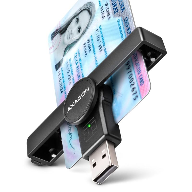 AXAGON CRE-SMPA, USB-A PocketReader čítačka kontaktných kariet ID card (eID klient) AXAGON CRE-SMPA, USB-A PocketReader čítačka kontaktných kariet ID card (eID klient)