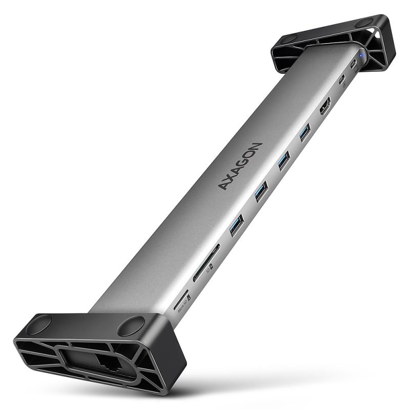 AXAGON HMC-10HLS, USB 5Gbps hub, 4x USB-A, HDMI 4k/60Hz, RJ-45 GLAN, SD/mSD, PD 100W, kabel USB-C 25 cm AXAGON HMC-10HLS, USB 5Gbps hub, 4x USB-A, HDMI 4k/60Hz, RJ-45 GLAN, SD/mSD, PD 100W, kabel USB-C 25 cm