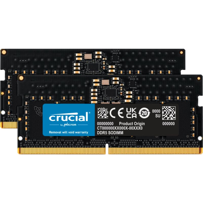 Crucial 16 GB kit SODIMM DDR5 4800 CL40 Crucial 16 GB kit SODIMM DDR5 4800 CL40