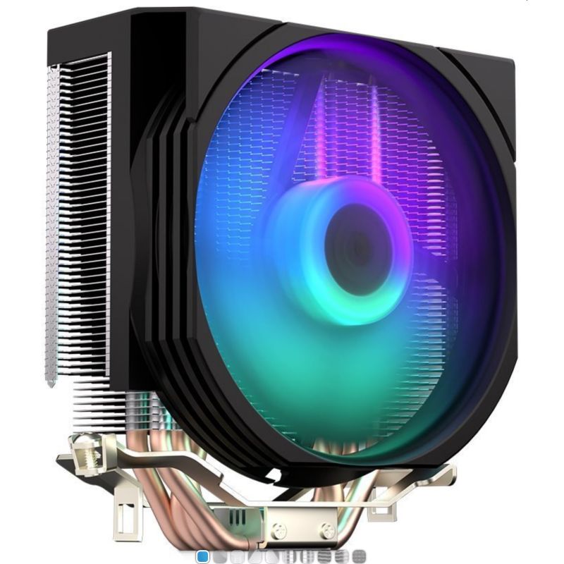 ENDORFY chladič CPU Spartan 5 MAX aRGB / 120mm fan / 4 heatpipes / kompaktní i pro menší case / pre Intel a AMD ENDORFY chladič CPU Spartan 5 MAX aRGB / 120mm fan / 4 heatpipes / kompaktní i pro menší case / pre Intel a AMD
