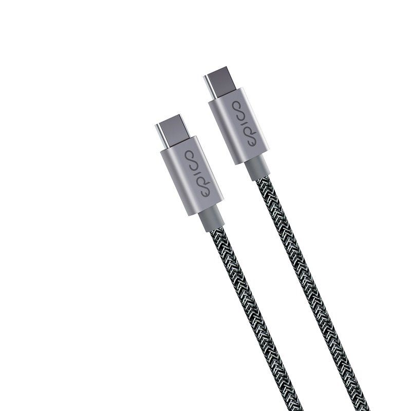 Epico 240W Opletený kabel USB-C to USB-C 2 m - Vesmírne šedá Epico 240W Opletený kabel USB-C to USB-C 2 m - Vesmírne šedá