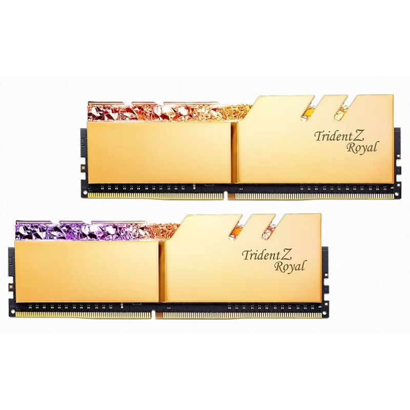 G.SKILL 32 GB kit DDR4 3600 CL16 Trident Z Royal gold G.SKILL 32 GB kit DDR4 3600 CL16 Trident Z Royal gold