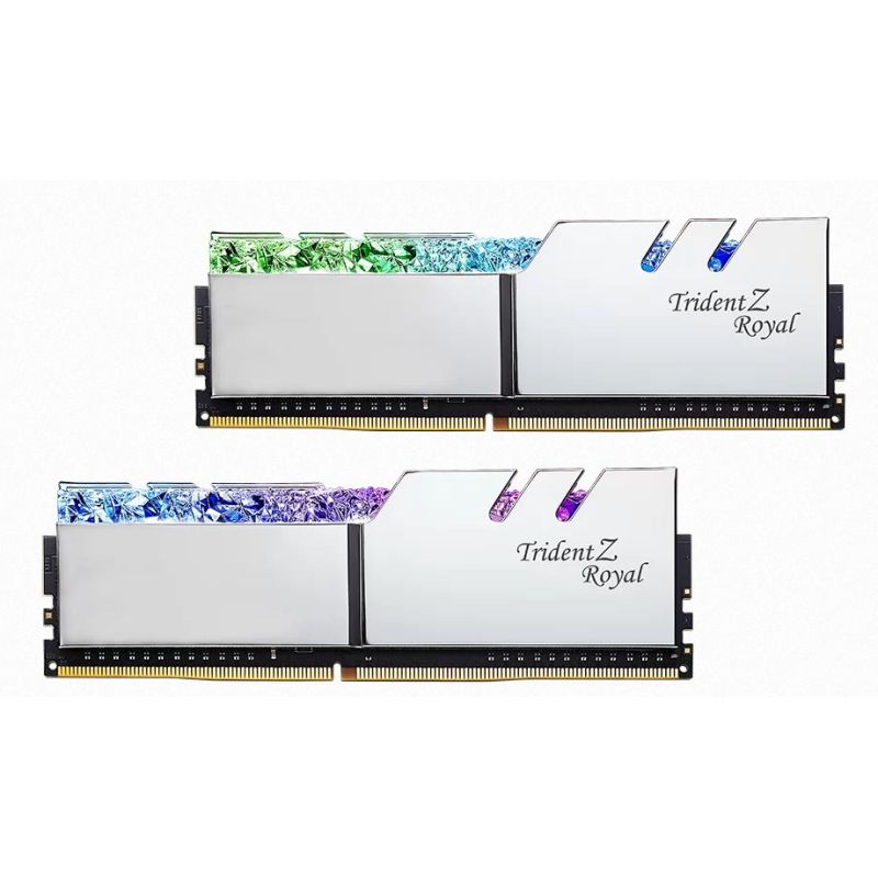G.SKILL 32 GB kit DDR4 3600 CL16 Trident Z Royal silver G.SKILL 32 GB kit DDR4 3600 CL16 Trident Z Royal silver