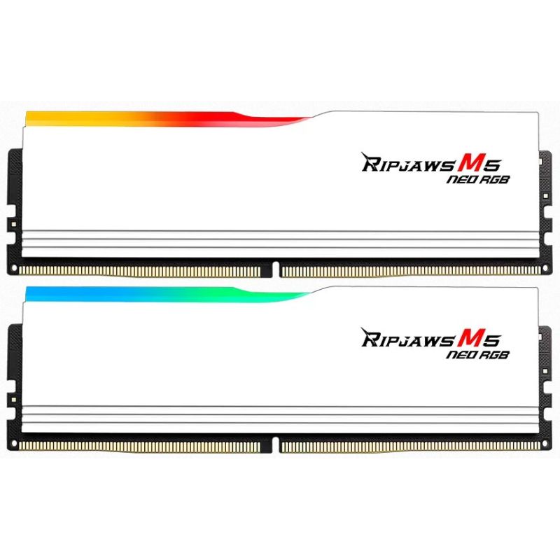 G.SKILL 32 GB kit DDR5 6000 CL36 Ripjaws M5 Neo RGB AMD EXPO white G.SKILL 32 GB kit DDR5 6000 CL36 Ripjaws M5 Neo RGB AMD EXPO white