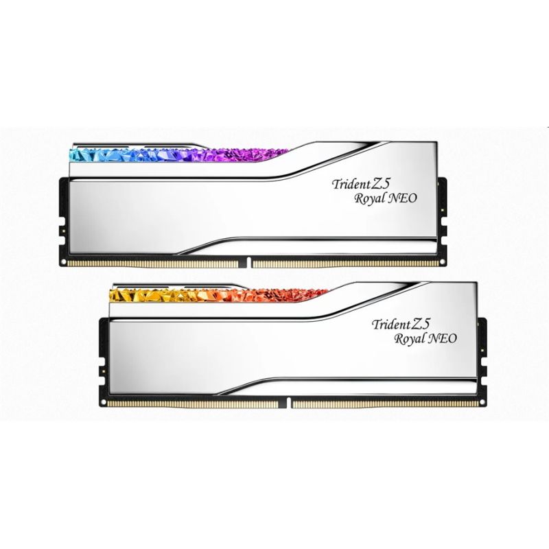 G.SKILL 32 GB kit DDR5 6400 CL30 Trident Z5 Royal Neo silver G.SKILL 32 GB kit DDR5 6400 CL30 Trident Z5 Royal Neo silver