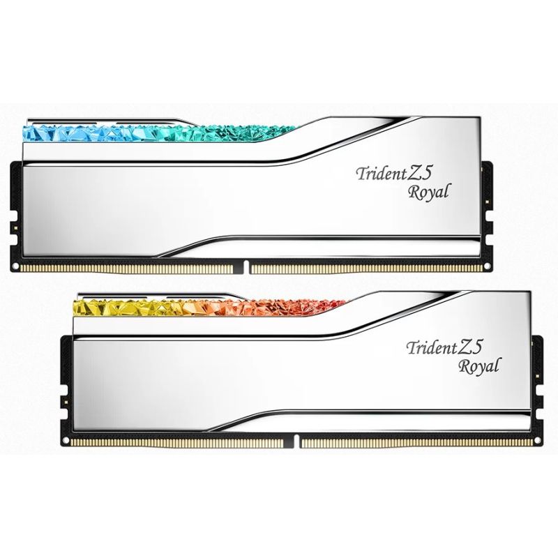 G.SKILL 32 GB kit DDR5 6400 CL32 Trident Z5 Royal silver G.SKILL 32 GB kit DDR5 6400 CL32 Trident Z5 Royal silver