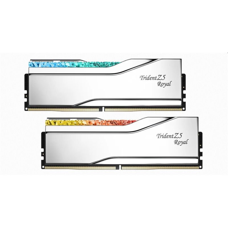 G.SKILL 96 GB kit DDR5 6400 CL32 Trident Z5 Royal Silver G.SKILL 96 GB kit DDR5 6400 CL32 Trident Z5 Royal Silver