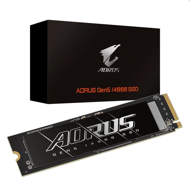 Gigabyte AORUS 12000 SSD 1TB M.2 NVMe Gen5, HeatSink 11700/9500 MBps Gigabyte AORUS 12000 SSD 1TB M.2 NVMe Gen5, HeatSink 11700/9500 MBps