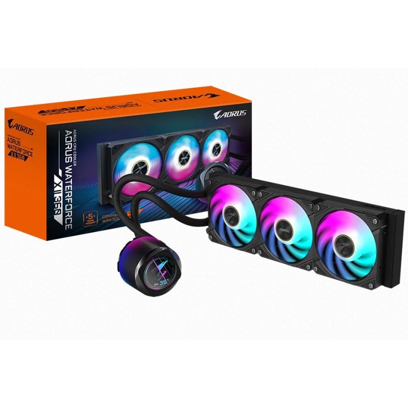 Gigabyte AORUS AIO liquid cooler CPU WATERFORCE X II 360 Gigabyte AORUS AIO liquid cooler CPU WATERFORCE X II 360