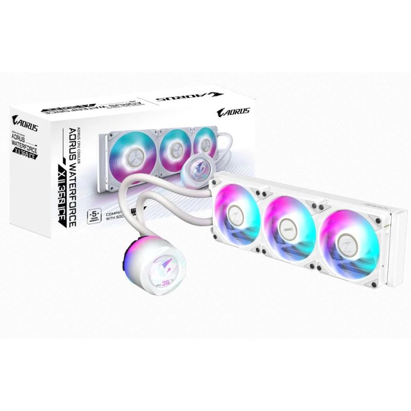 Gigabyte AORUS AIO liquid cooler CPU WATERFORCE X II 360 ICE Gigabyte AORUS AIO liquid cooler CPU WATERFORCE X II 360 ICE