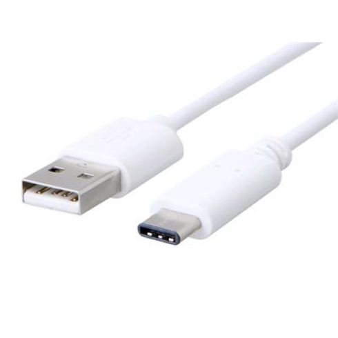 Kábel C-TECH USB 2.0 AM na Type-C kábel (AM/CM), 1m, bílý Kábel C-TECH USB 2.0 AM na Type-C kábel (AM/CM), 1m, bílý