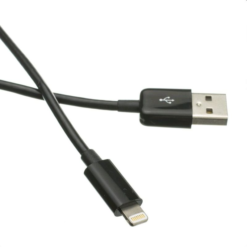 Kábel C-TECH USB 2.0 Lightning (IP5 a vyšší) nabíjací a synchronizačný kábel, 1m, černý Kábel C-TECH USB 2.0 Lightning (IP5 a vyšší) nabíjací a synchronizačný kábel, 1m, černý