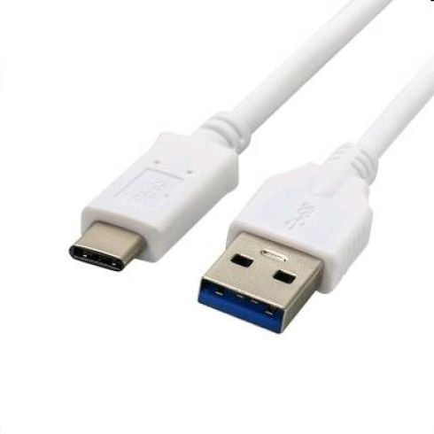 Kábel C-TECH USB 3.0 AM na Type-C kábel (AM/CM), 1m, bílý Kábel C-TECH USB 3.0 AM na Type-C kábel (AM/CM), 1m, bílý