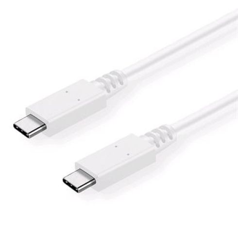 Kábel C-TECH USB 3.2, Type-C (CM/CM), PD 100W, 20Gbps, 2m, bílý Kábel C-TECH USB 3.2, Type-C (CM/CM), PD 100W, 20Gbps, 2m, bílý