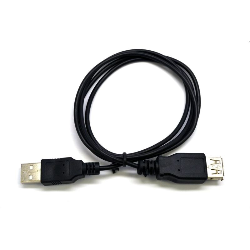 Kábel C-TECH USB A-A 1,8m 2.0 predlžovací, černý Kábel C-TECH USB A-A 1,8m 2.0 predlžovací, černý